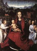 Hans Memling Virgin and Child in a Rose painting